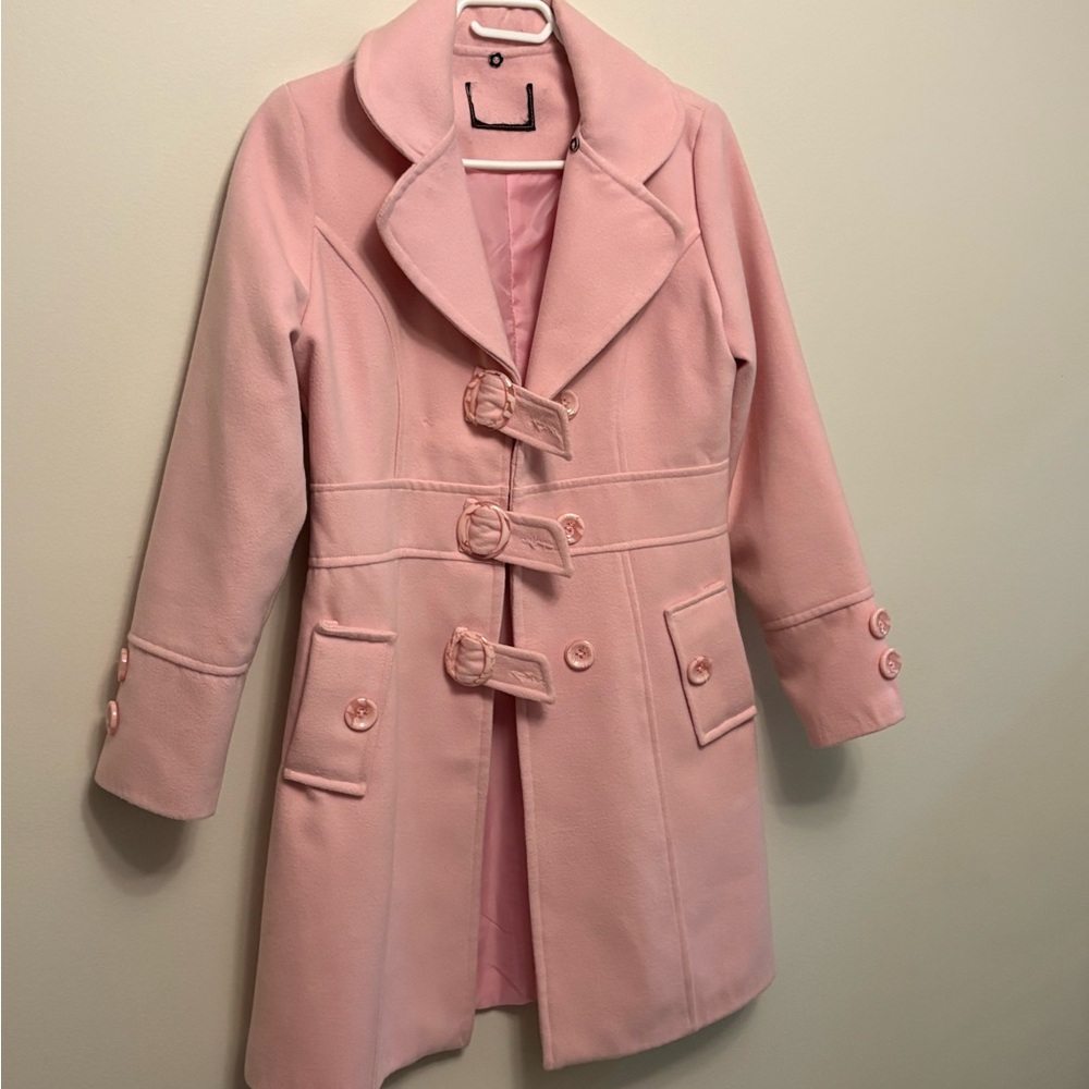 Elegant Pink Women's Coat